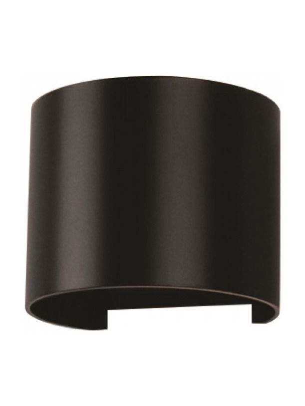 V-Tac 6W LED utomhusvägglampa - Rund, justerbar spridning, IP65, inkl. ljuskälla - 3000K