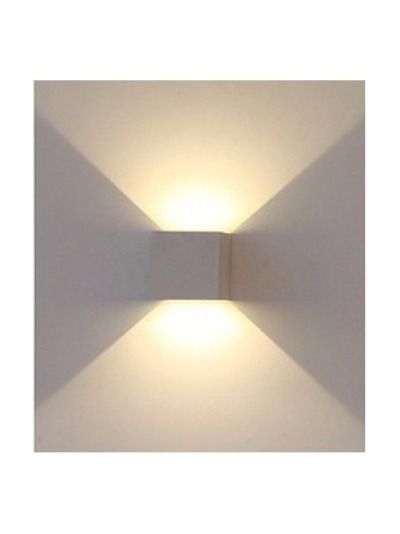 V-Tac 12W LED grå vägglampa - fyrkantig, justerbar spridning, IP65 utomhus, 230V inkl. ljuskälla