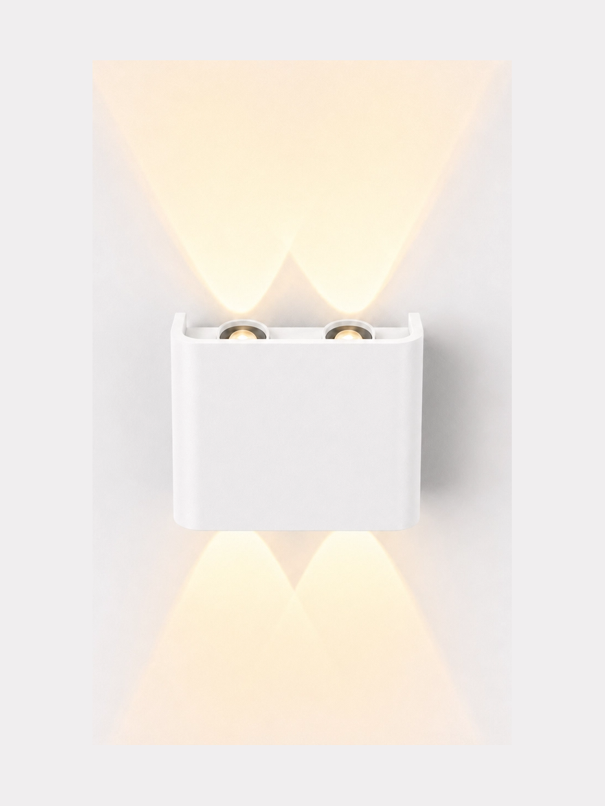 Spectrum - LUNARIX 2 - Vägglampa - 4W - Vit - Upp/ned - CCT - 300lm - RA90 - IP54