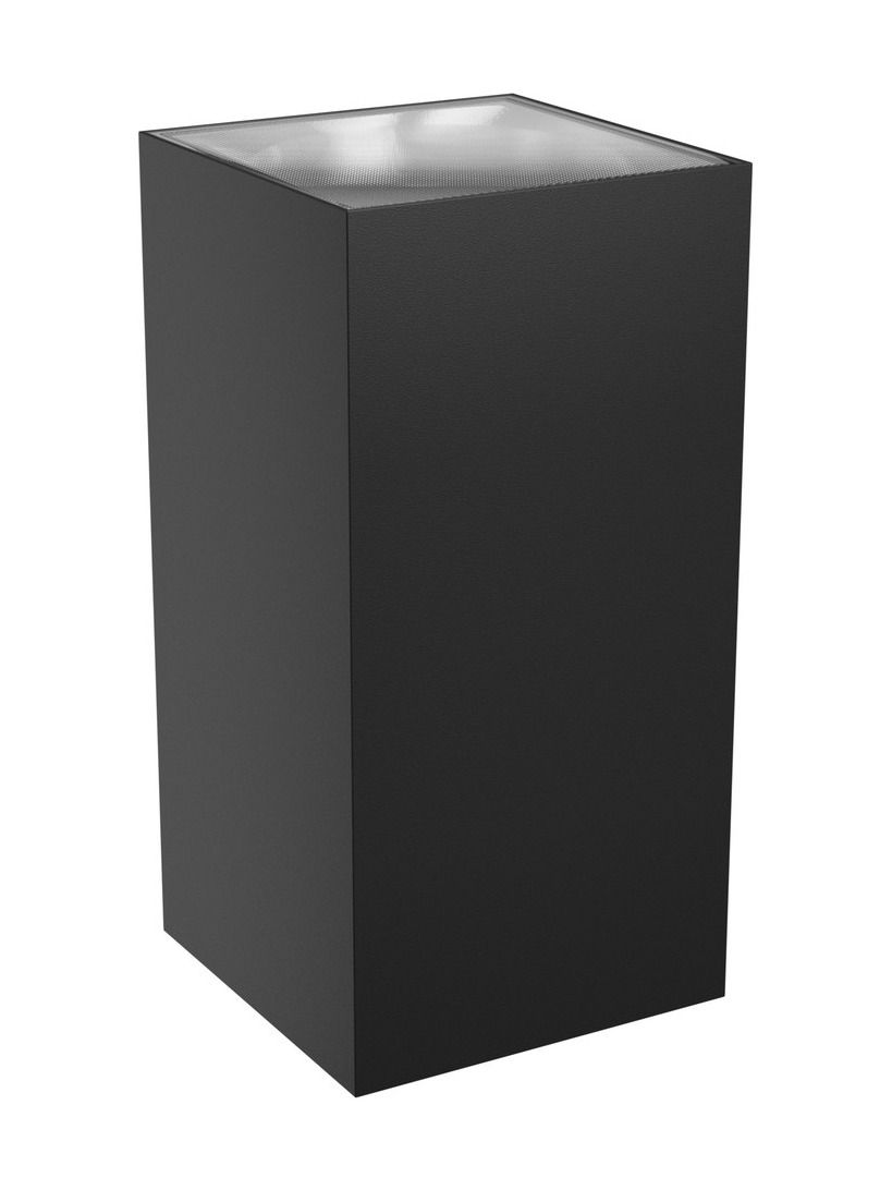 Spectrum - TORRE - Fasadlampa - 18W - Svart - Fyrkantig - CCT - 1400lm - RA80 - IP54
