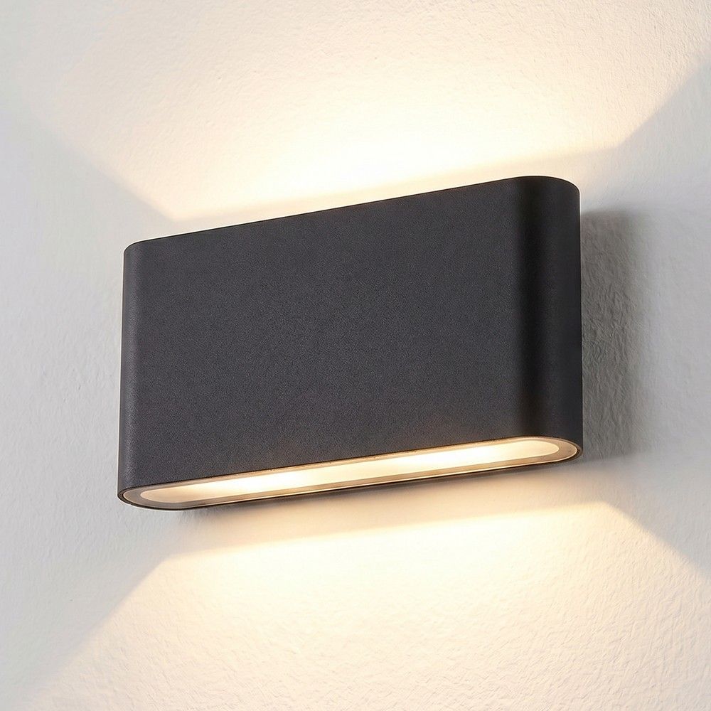 LEDlife DuoLume 12W Vägglampa Svart - Upp/Ned, Inne/Ute, inkl. ljuskälla - IP65 godkänd, 1000lm - RA 80, 230V-ingång