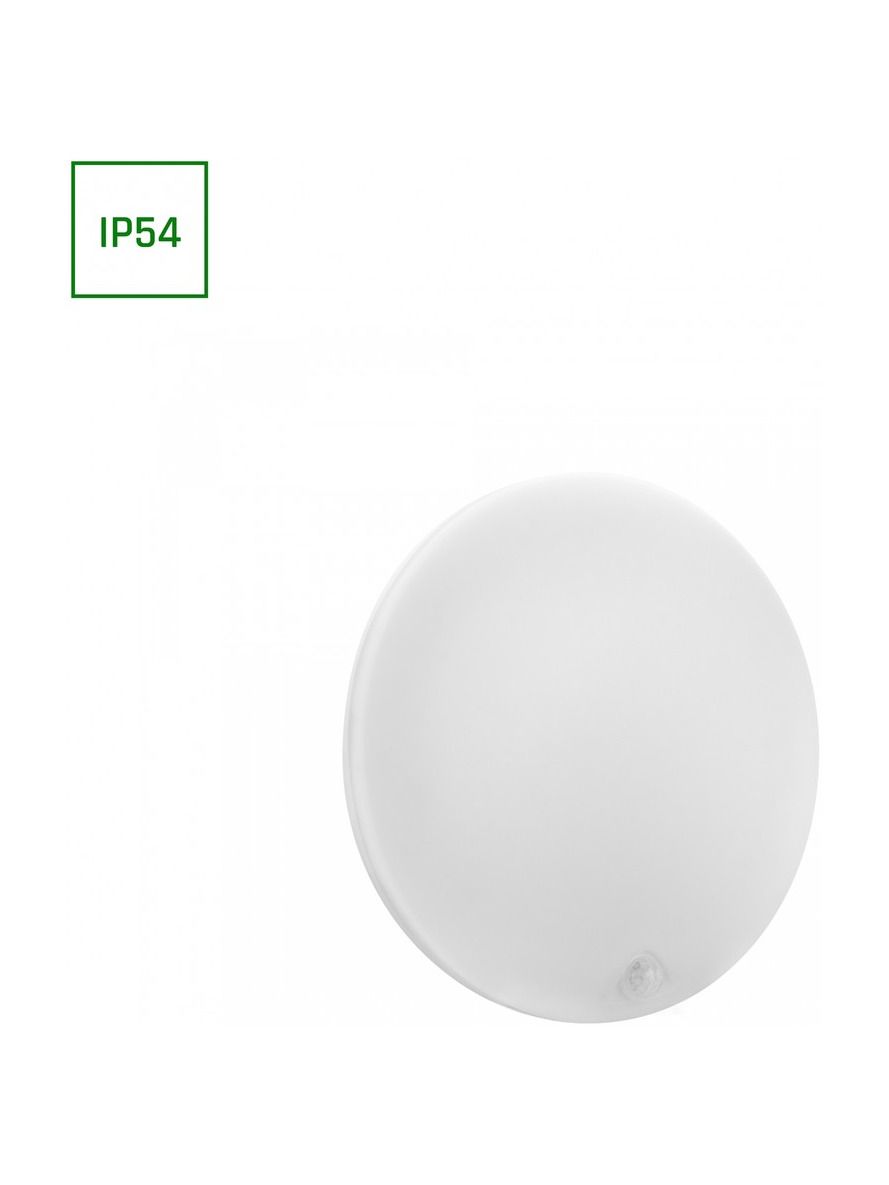 Spectrum - NYMPHEA PROXI - Taklampa - 18W - PIR-sensor - Vit - 1600lm - RA80 - IP54 - Varmvit