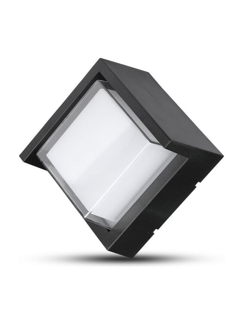 V-Tac 7W LED fyrkantig utomhus vägglampa inkl. ljuskälla - IP65, 230V, 400lm, RA80