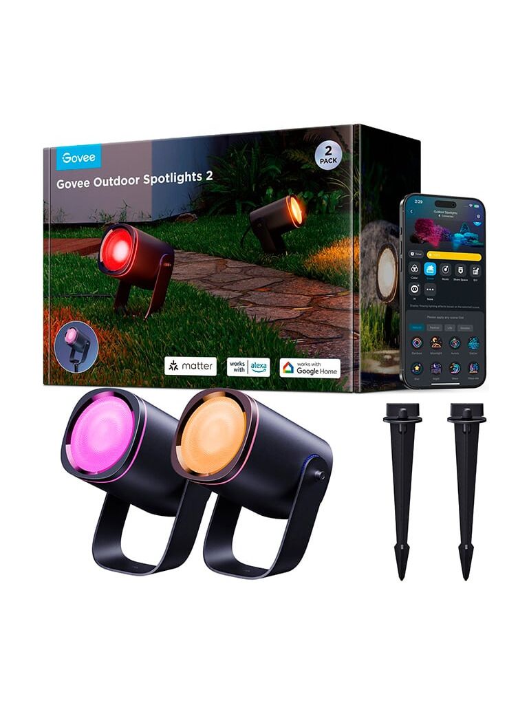 Govee - Outdoor Spotlights - 2-pack