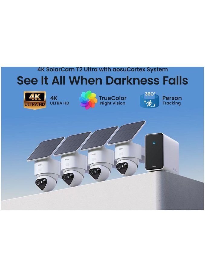 aosu - SolarCam T2 Ultra System-4 Cameras