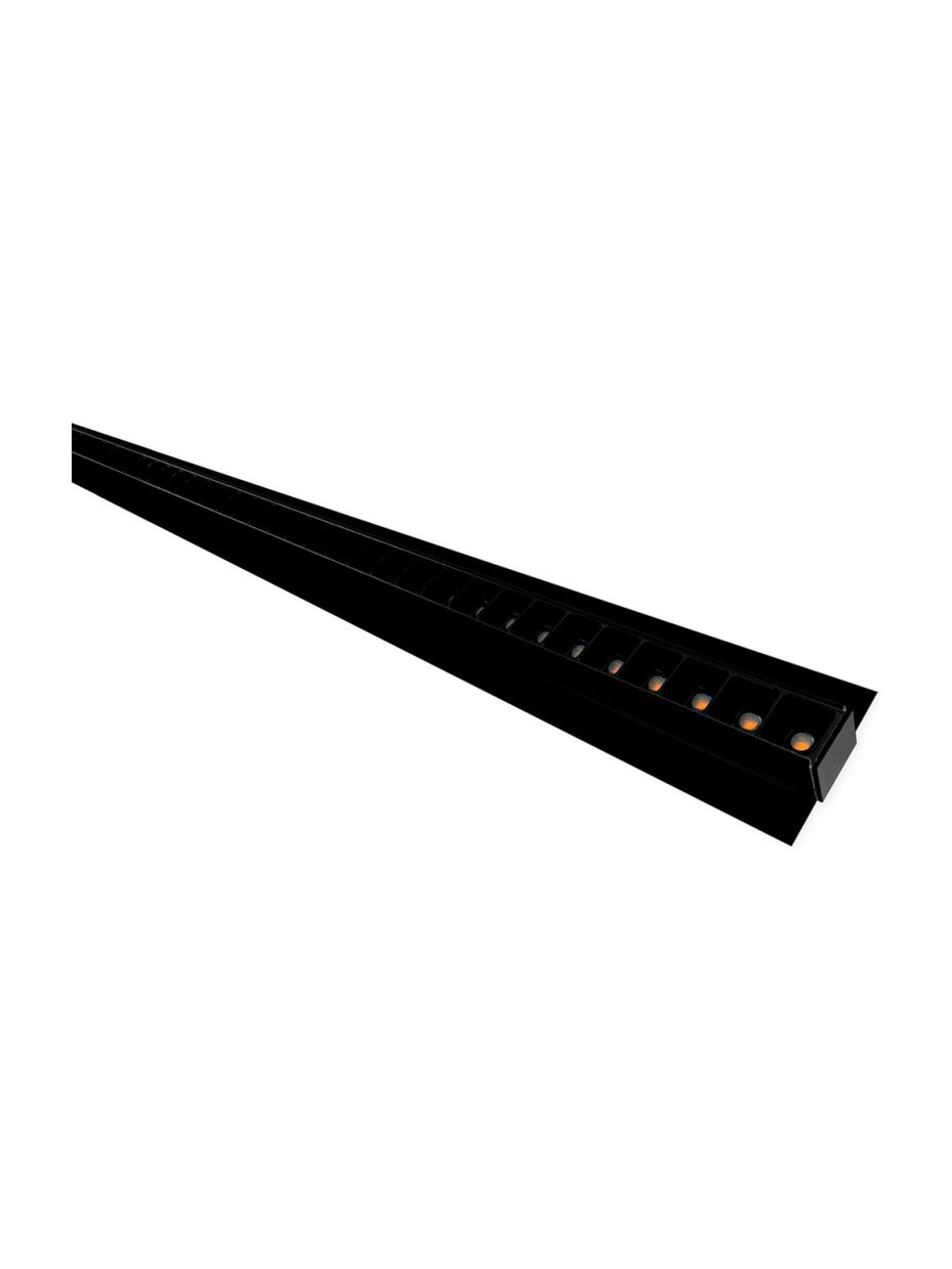 HiluX - Troldtekt LED-skena UGR<16 - 120 cm - 36W - 3000K - CRI90 - 25 mm skiva - Svart/Svart