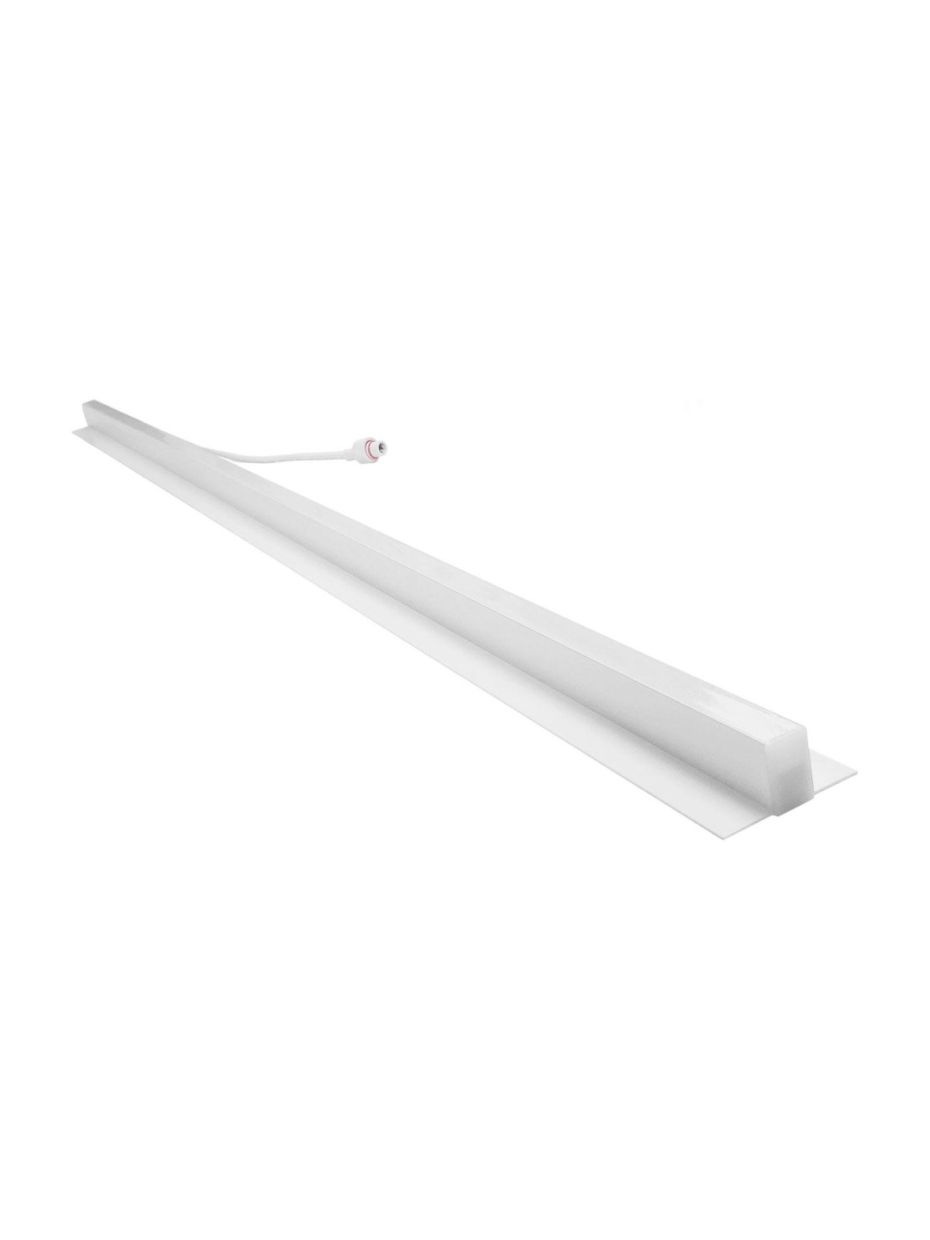 HiluX - Troldtekt LED-skena opal - 120 cm - 35W - 4000K - CRI90 - IP44 - Planförsänkt - Vit