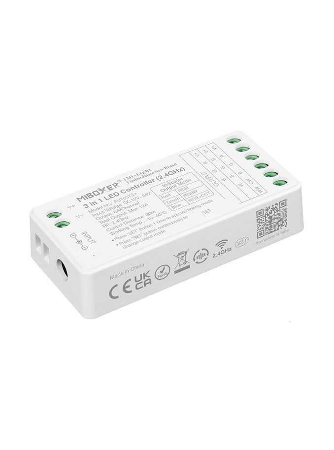 Miboxer - LED-controller - 3-in-1 - RGB-CCT - DC12/24V - 2.4GHz RF