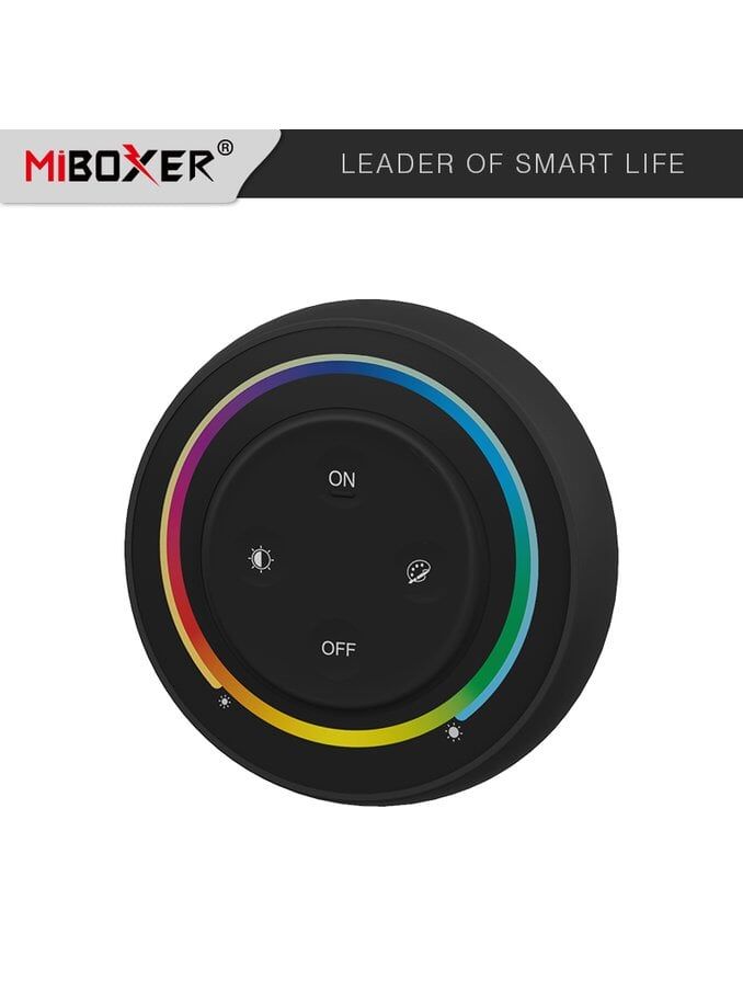 Miboxer - Fjärrkontroll Rainbow - Svart - RGB-CCT - 2,4GHz RF