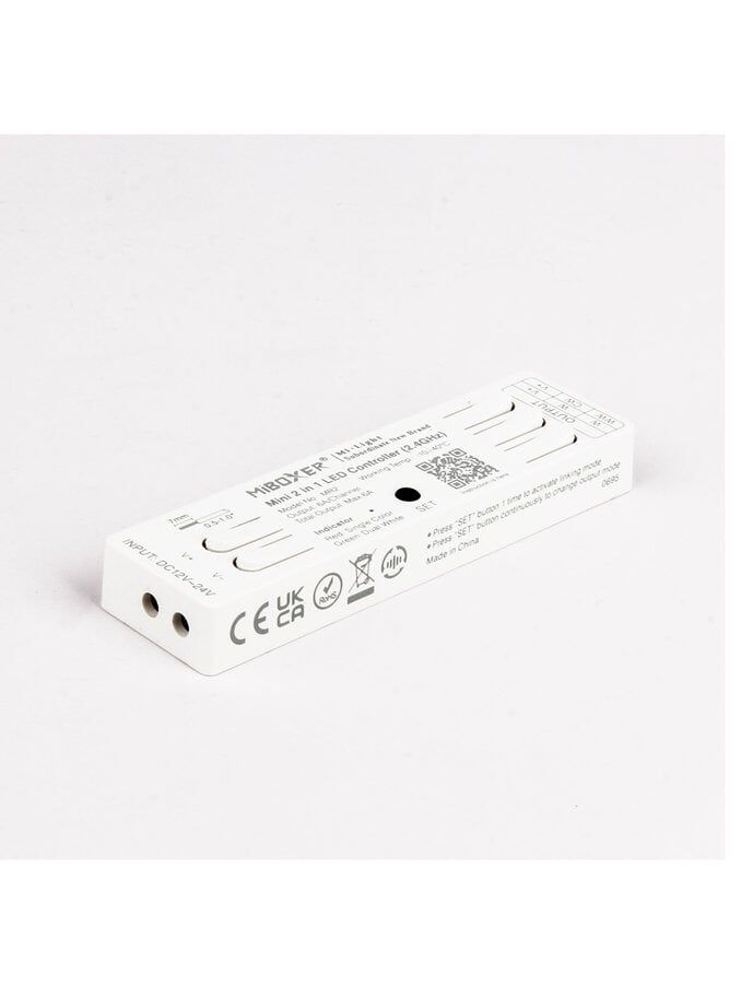 Miboxer - LED-styrenhet - 2-i-1 - CCT - DC12/24V - 2.4GHz RF - 6A
