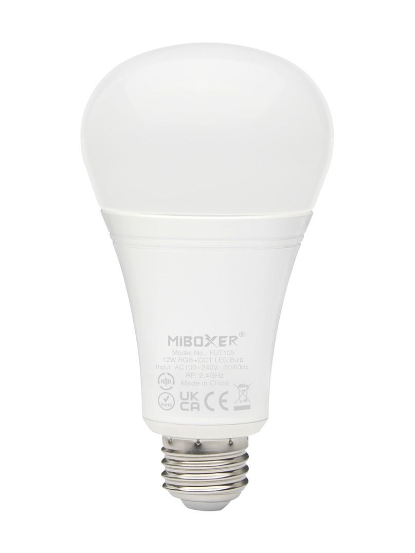 Miboxer - LED-lampa E27 - 12W - RGB-CCT - WiFi