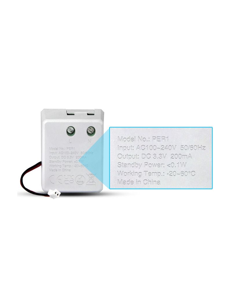 Miboxer - Nätaggregat för panelfjärrkontroll - AC180-240V - DC3.3V (PER1)
