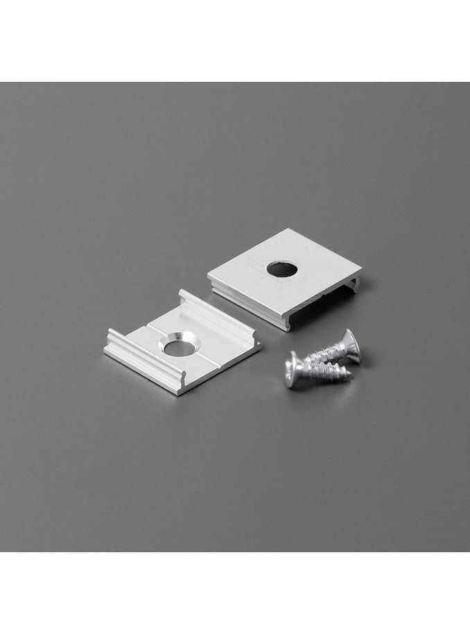 Monteringsclips till LED-profil - Model X - Aluminium - 20 st