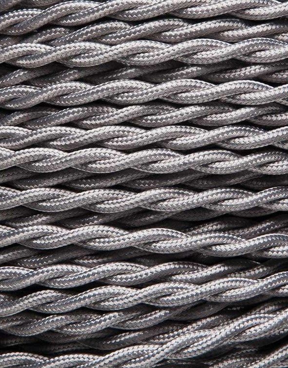 Silver snodd textilkabel