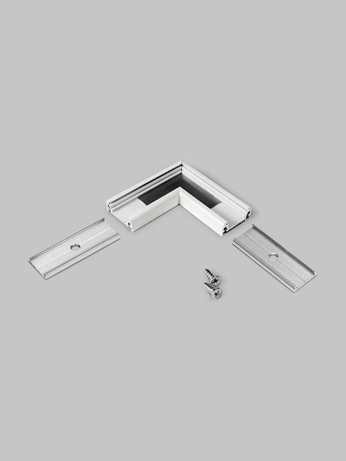 Vinkel till LED-profil SURFACE10 - 90° - Vit