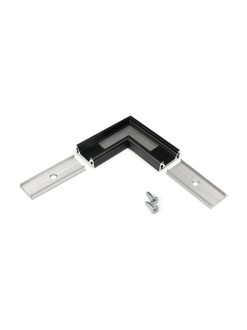 Vinkel till LED-profil SURFACE10 - 90° - Svart
