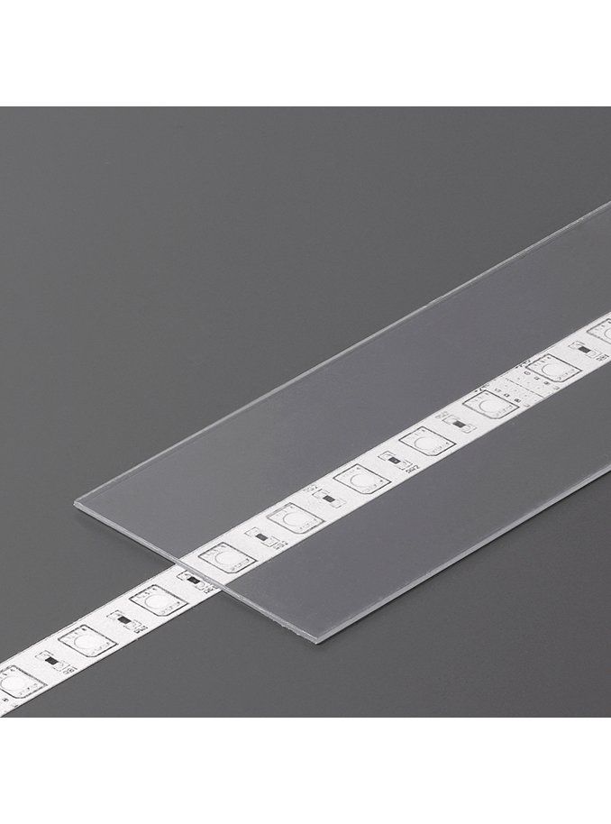 Diffusor till LED-profil - G - Slide - 1m - Transparent