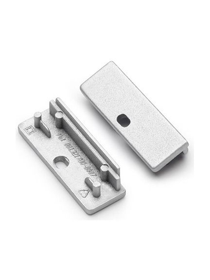 Ändlock till WIDE24 - Silver m. hål - 20 st