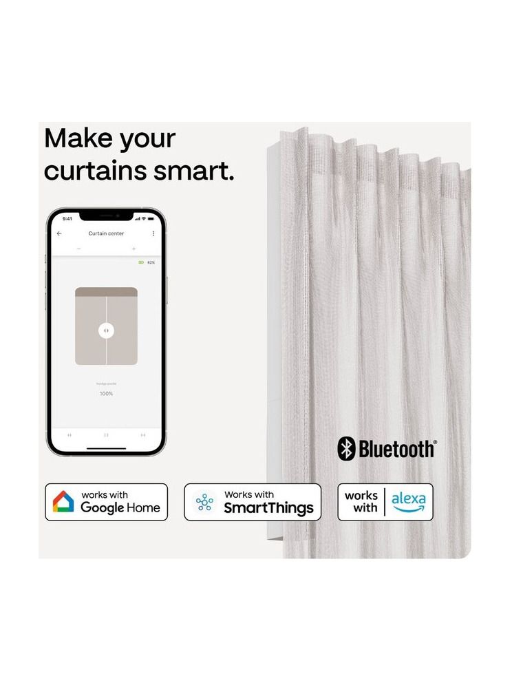 MotionBlinds Smart Curtain Rail Central opening 160cm