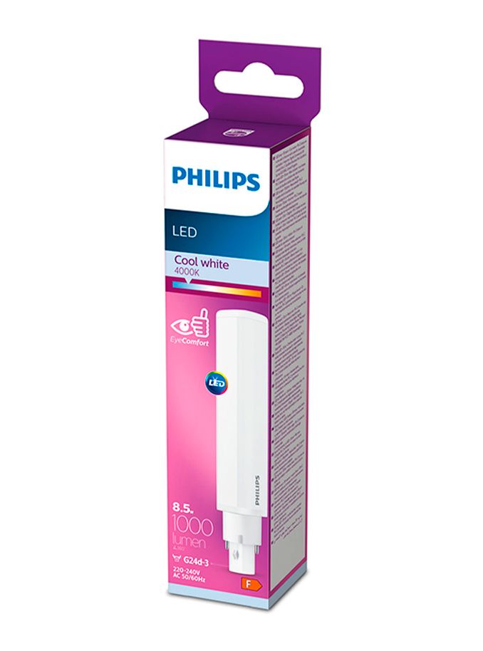 G24D-3 - Philips LED-lysrör 8,5 W - 1000 lm