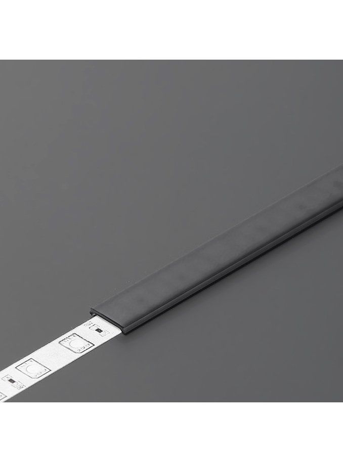 Diffusor till LED-profil - C2 - Click - 2m - Svart