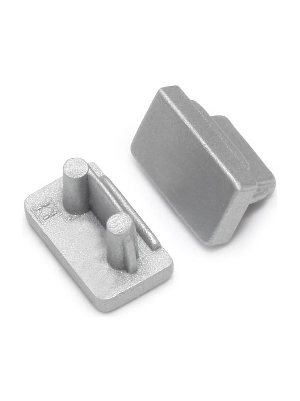 Ändlock till SLIM8 - Silver - 500 st