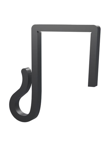 Clips till ljusslingor – till julbelysning och ljusslingor på staket - 25mm - svart - 20 st