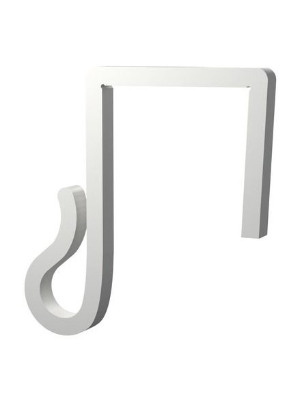Clips till ljusslingor – till julbelysning och ljusslingor på staket - 25mm - vit - 20 st