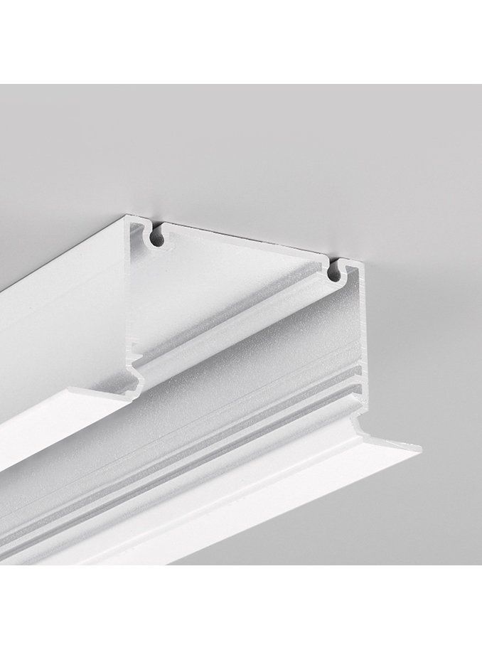 LED-profil PHIL RECESSED - 4m - Vit