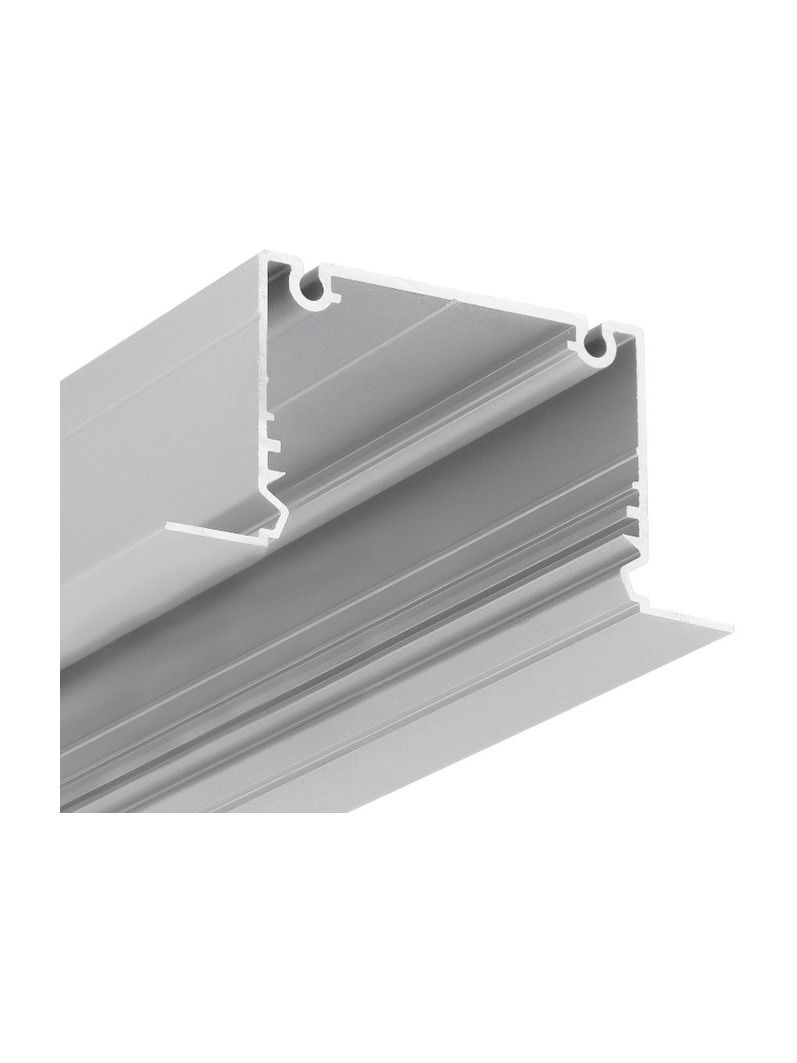 LED-profil PHIL RECESSED - 4m - Anodiserad