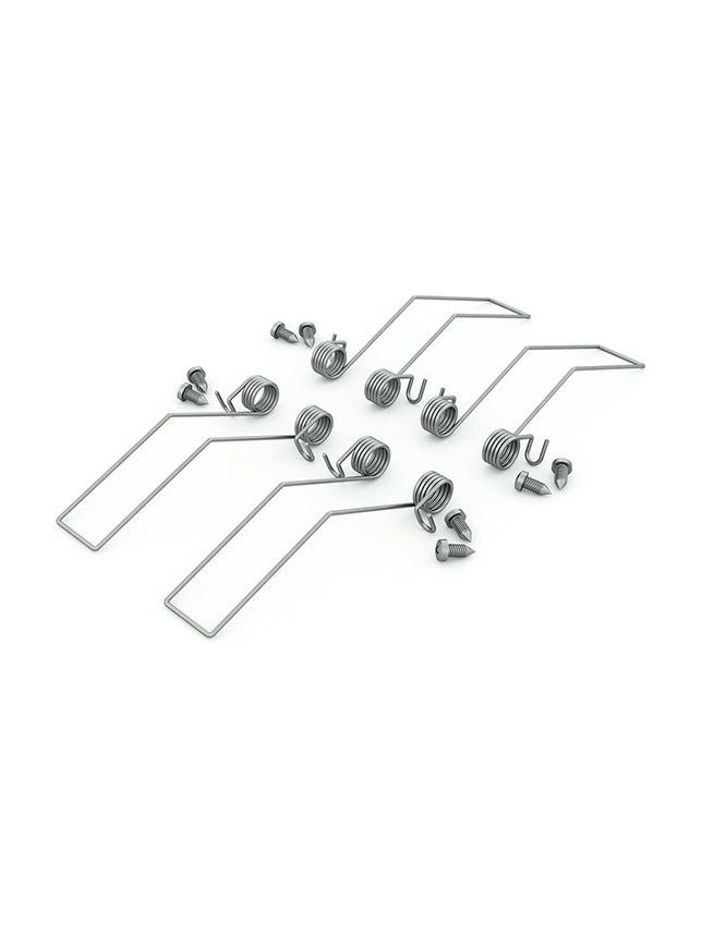 Fäste till LED-profil PHIL RECESSED - rostfritt stål - 4 st