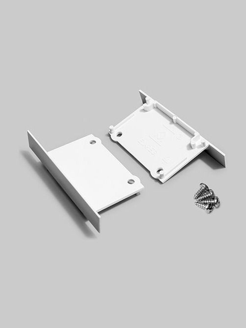 Ändlock till PHIL RECESSED - Vit - 2 st