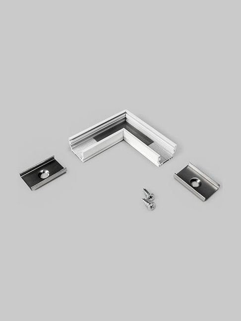 Vinkel till LED-profil UNI12 - 90° - Vit