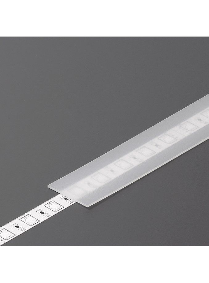Täckning till LED-profil - E - Slide - 1m - Frostad