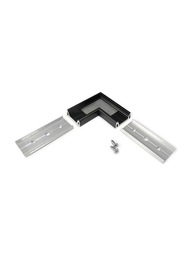 Vinkel till LED-profil SURFACE14 - 90° - Svart