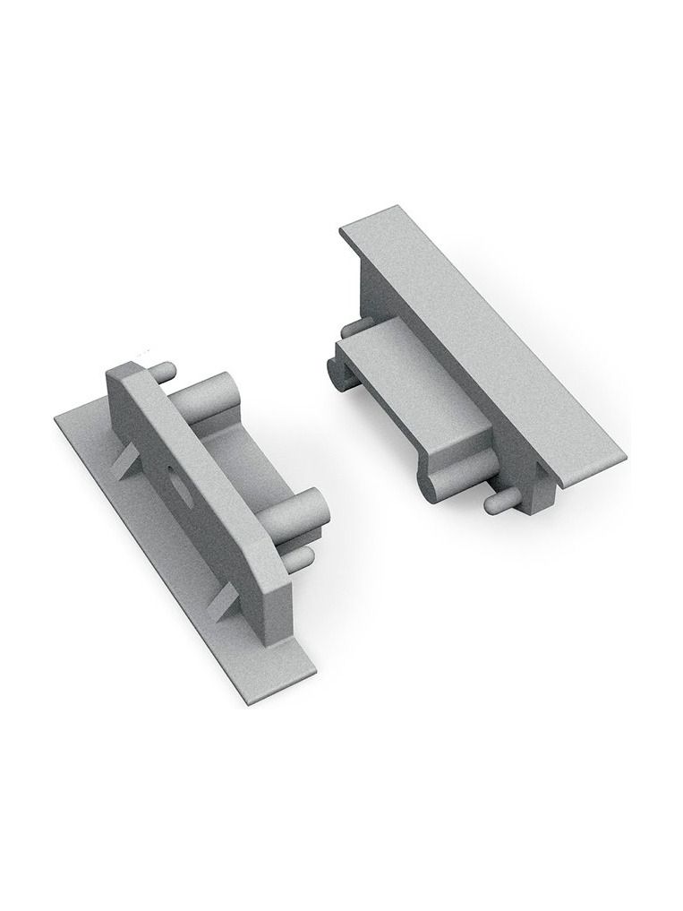Ändstycken till GROOVE14 Gen2 SQ - Silver m. hål - 20 st