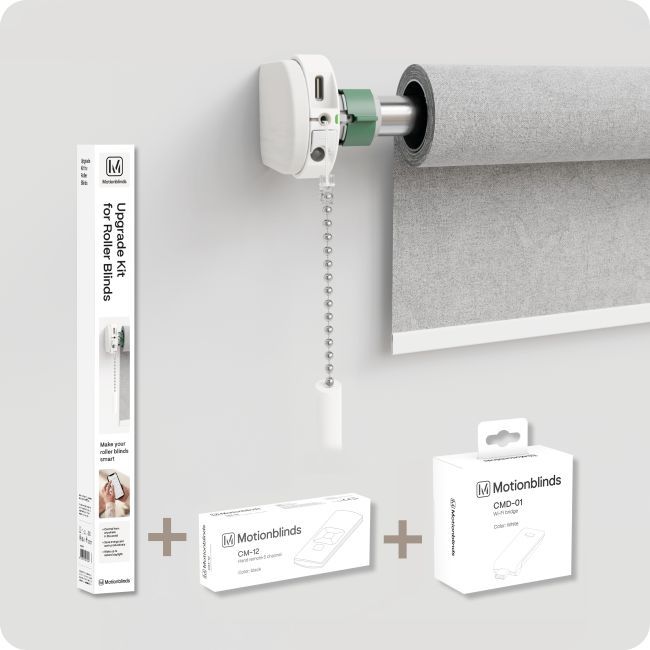 MotionBlinds - Upgrade Kit Starterkit (Roller Blinds + Bridge + 1C Remote) – Allt-i-ett-uppgradering