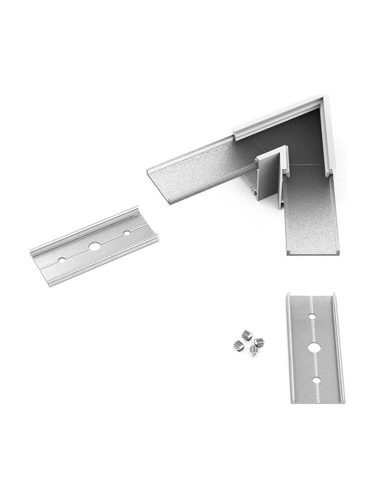 Vinkel till LED-profil LINEA20 - 60° - Anodiserad