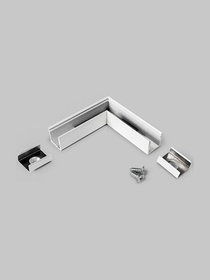 Vinkel till LED-profil SMART10 - 90° - Vit