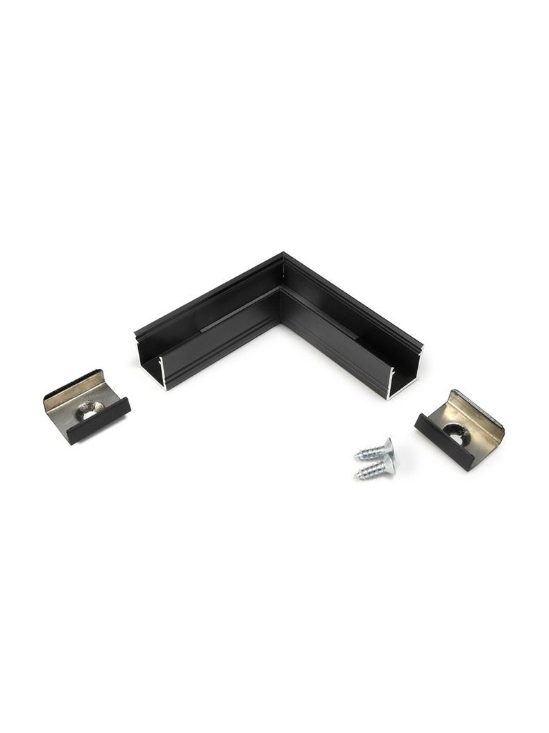 Vinkel till LED-profil SMART10 - 90° - Svart