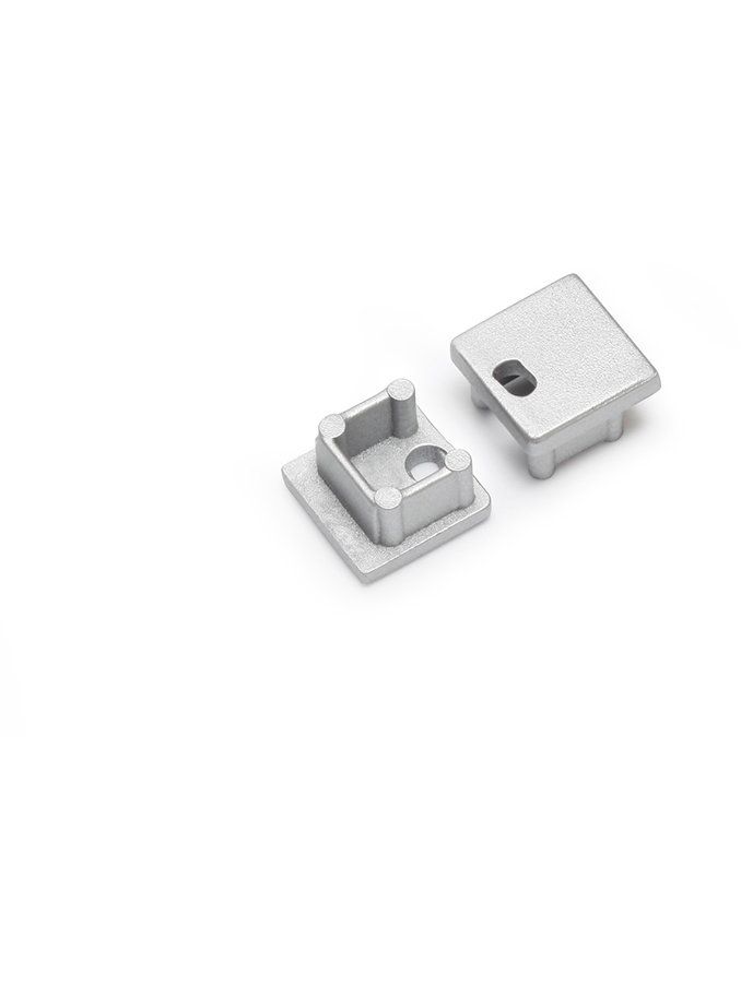 Ändlock till SMART10 - Silver med hål - 20 st