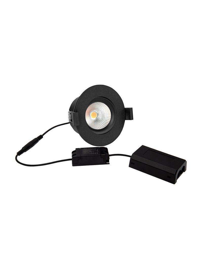 HiluX D8 Tilt360 - Full Spectrum LED inbyggnadsspot - Ra97 - 2700 K - Svart