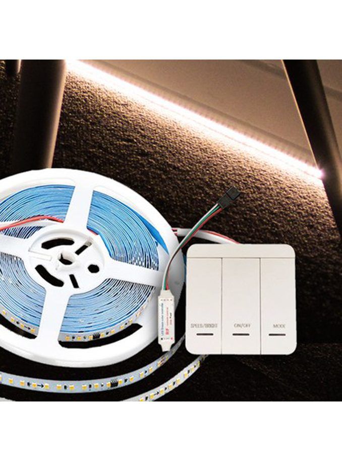 V-Tac 10W/m LED-list IC löpljus - 10m - inkl. styrenhet - 24V - 4000K