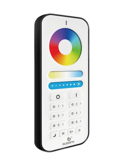 Gledopto - RGB+CCT touchfjärrkontroll - 6 zoner - Batteridriven