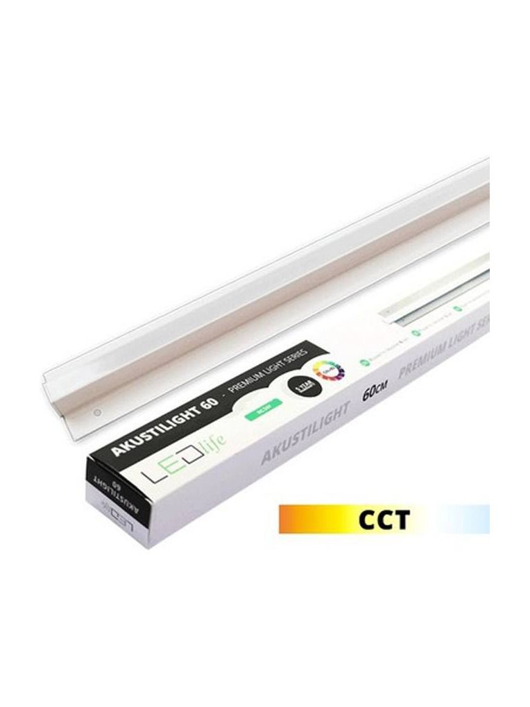 LEDlife - Troldtekt-skena - 60 cm - CCT - 19W - Akustilight till Troldtekt - 24V - RA93