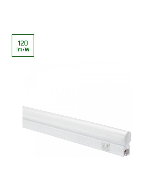 Spectrum - Underskåpsbelysning T5 - 10W - 900mm - 230V - IP20 - Vit - 1000lm - RA80 - Tänd/släck - Varmvit