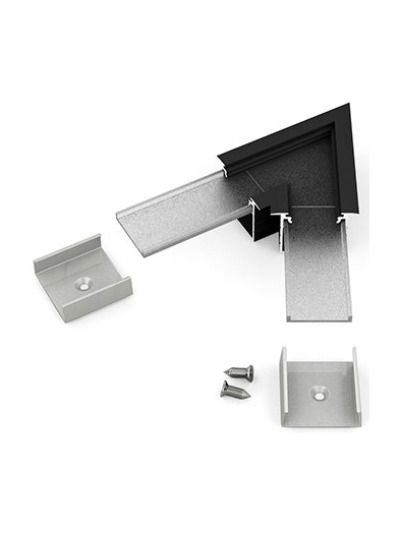 Vinkel till LED-profil LINEA-IN20 - 60° - Svart