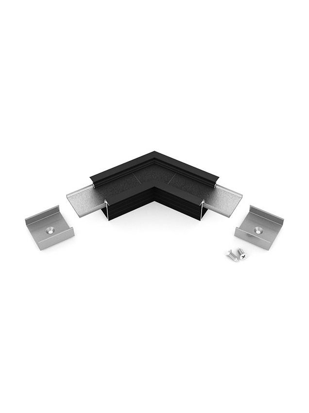 Vinkel till LED-profil LINEA-IN20 - 120° - Svart