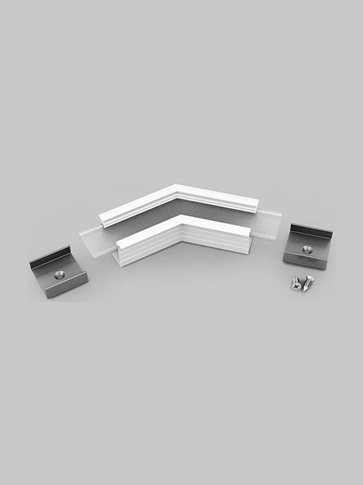 Vinkel till LED-profil LINEA-IN20 - 135° - Vit