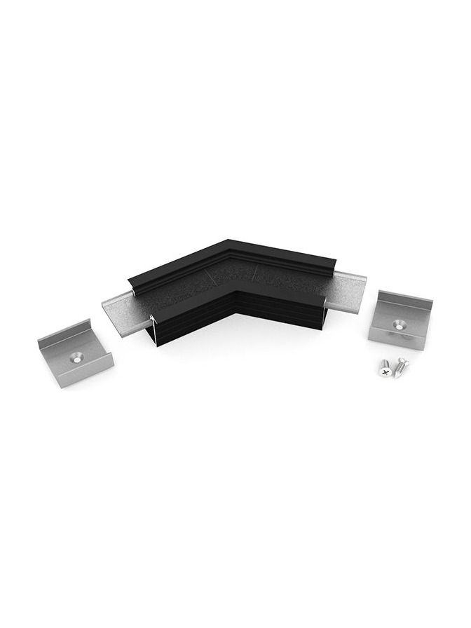 Vinkel till LED-profil LINEA-IN20 - 135° - svart
